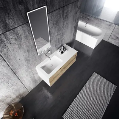 Copenhagen Chic 120L - Mathvid Corian® mit roher Wildeiche