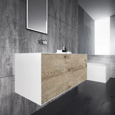 Copenhagen Chic 120L - Mathvid Corian® mit roher Wildeiche