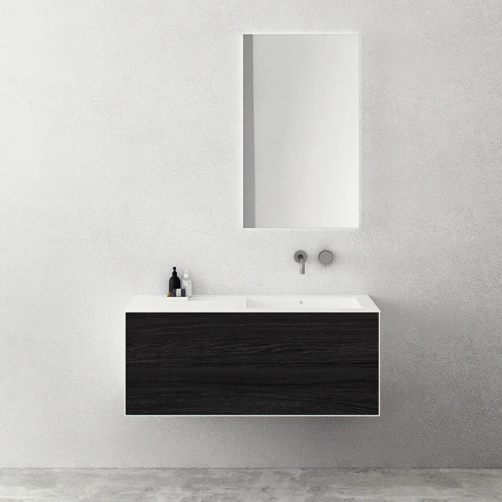 Copenhagen Chic 120R - Corian®, geräucherte Schwarzeiche
