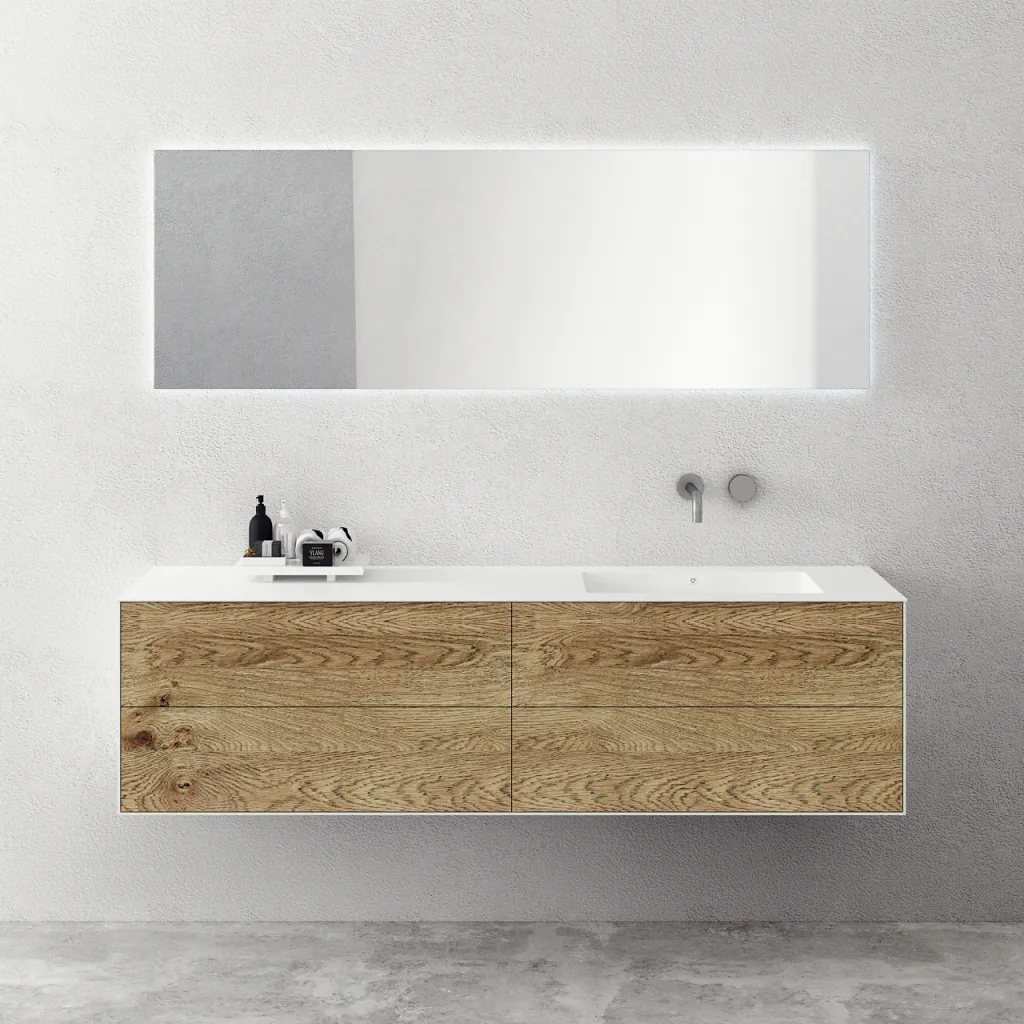 Copenhagen Chic 180R - Corian®, rohe Wildeiche