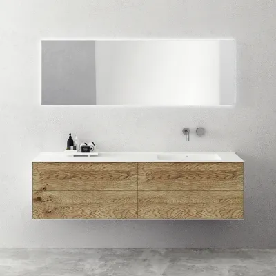 Copenhagen Chic 180R - Corian®, rohe Wildeiche