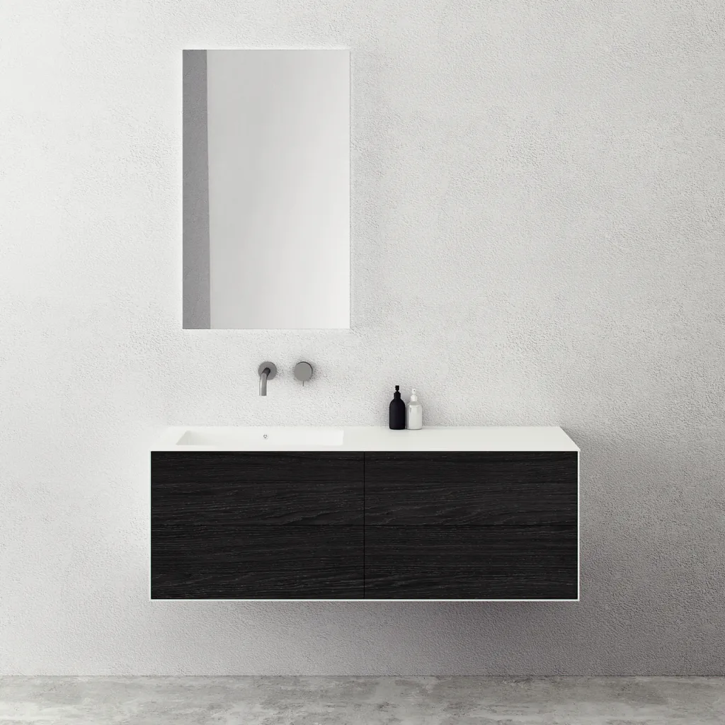 Copenhagen Chic 140L - Corian®, geräucherte Schwarzeiche
