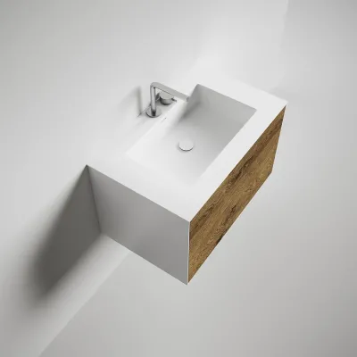 Copenhagen Chic 80 - Mathvid Corian® mit roher Wildeiche