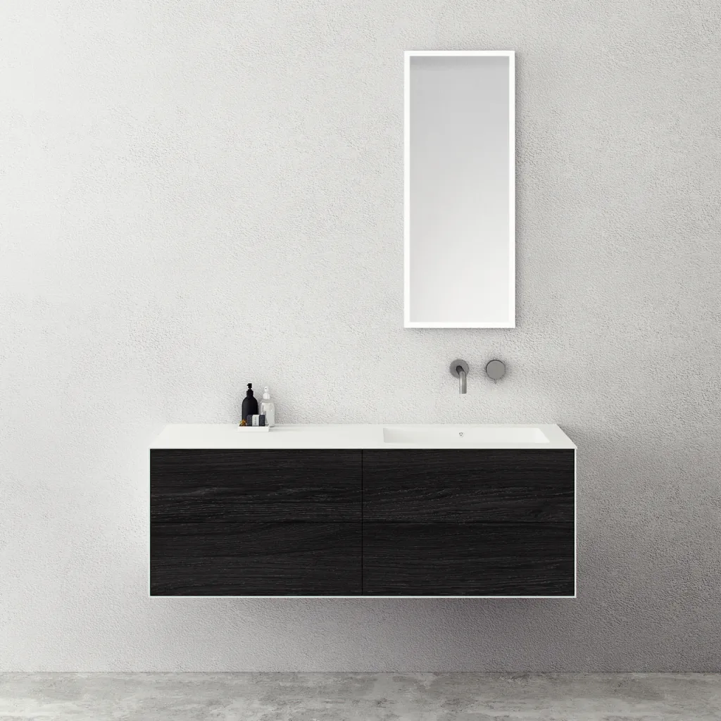 Copenhagen Chic 140R - Corian®, geräucherte Schwarzeiche