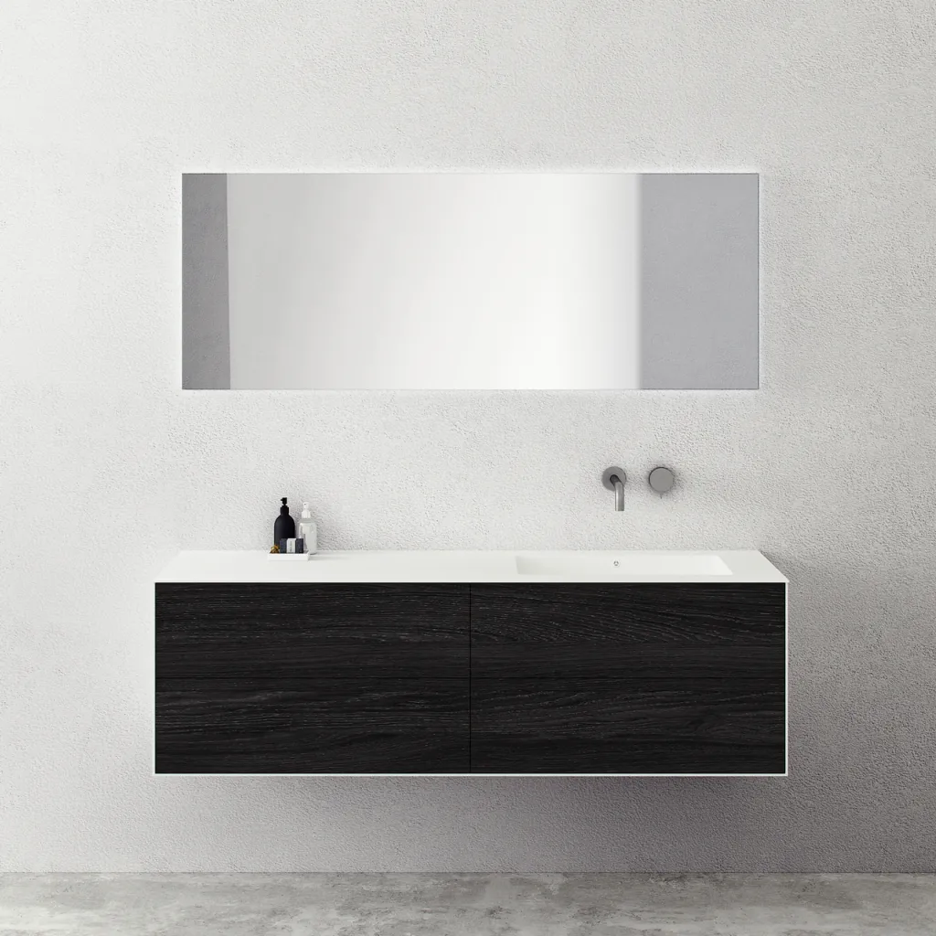 Copenhagen Chic 160R - Corian®, geräucherte Schwarzeiche