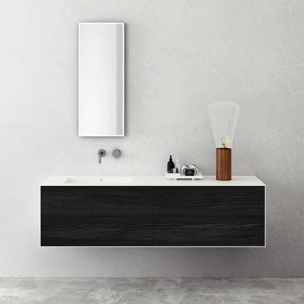 Copenhagen Chic 180L - Corian®, geräucherte Schwarzeiche