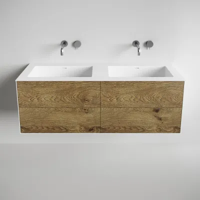 Copenhagen Chic 140D - Mathvid Corian® mit roher Wildeiche