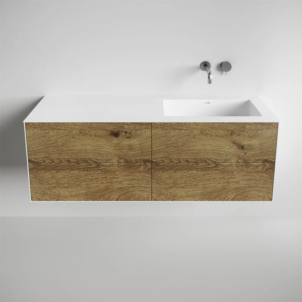 Copenhagen Chic 140R - Mathvid Corian® mit roher Wildeiche