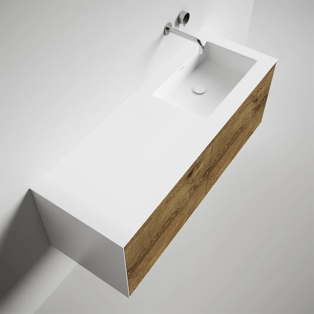 Copenhagen Chic 140R - Mathvid Corian® mit roher Wildeiche