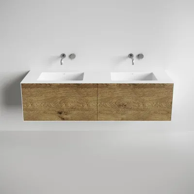 Copenhagen Chic 180D - Mathvid Corian® mit roher Wildeiche