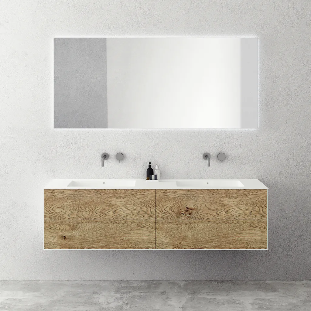 Copenhagen Chic 180D - Mathvid Corian® mit roher Wildeiche