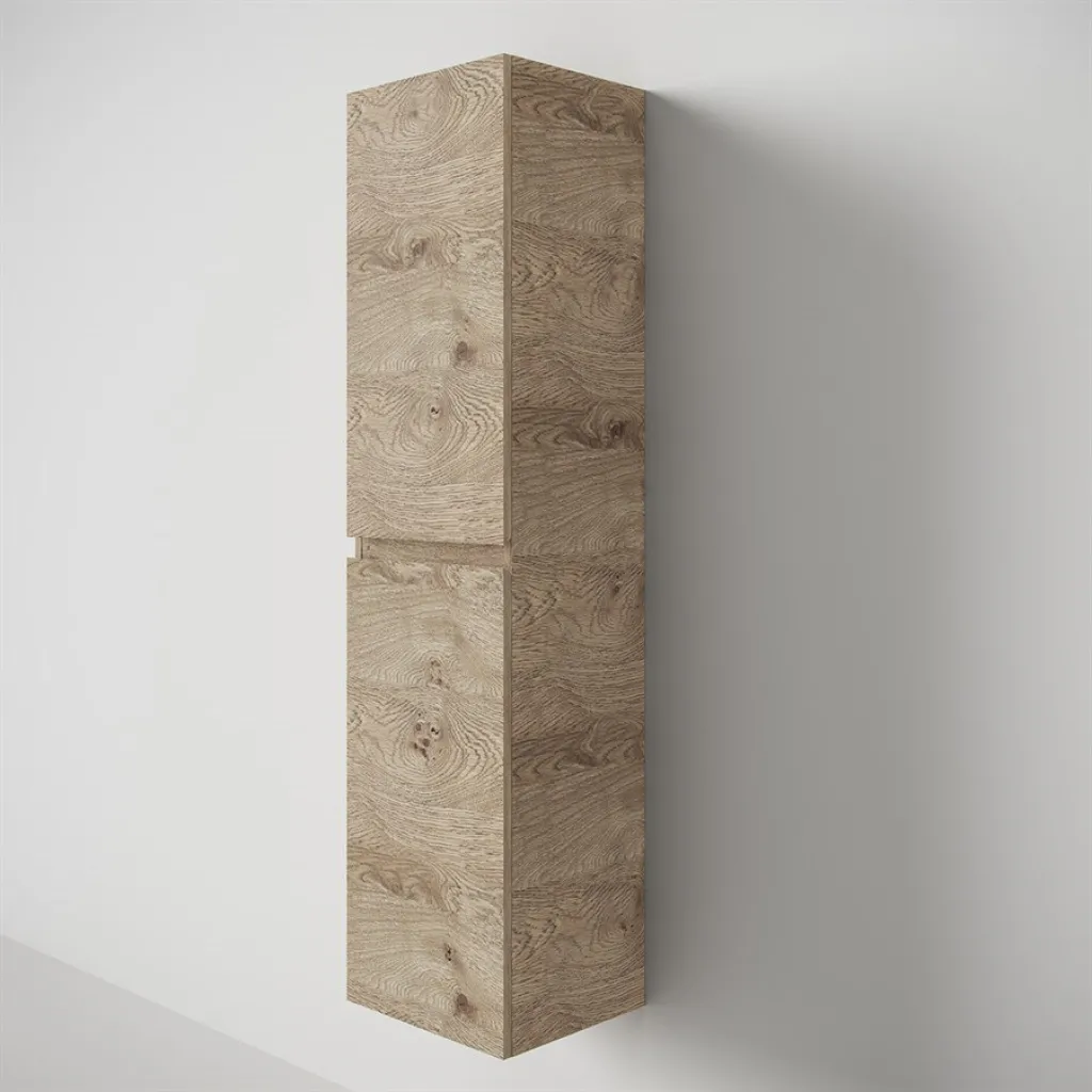 Copenhagen Front - 162x40x35 cm Hochschrank, Wildeiche roh