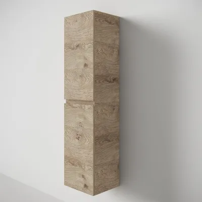 Copenhagen Front - 162x40x35 cm Hochschrank, Wildeiche roh