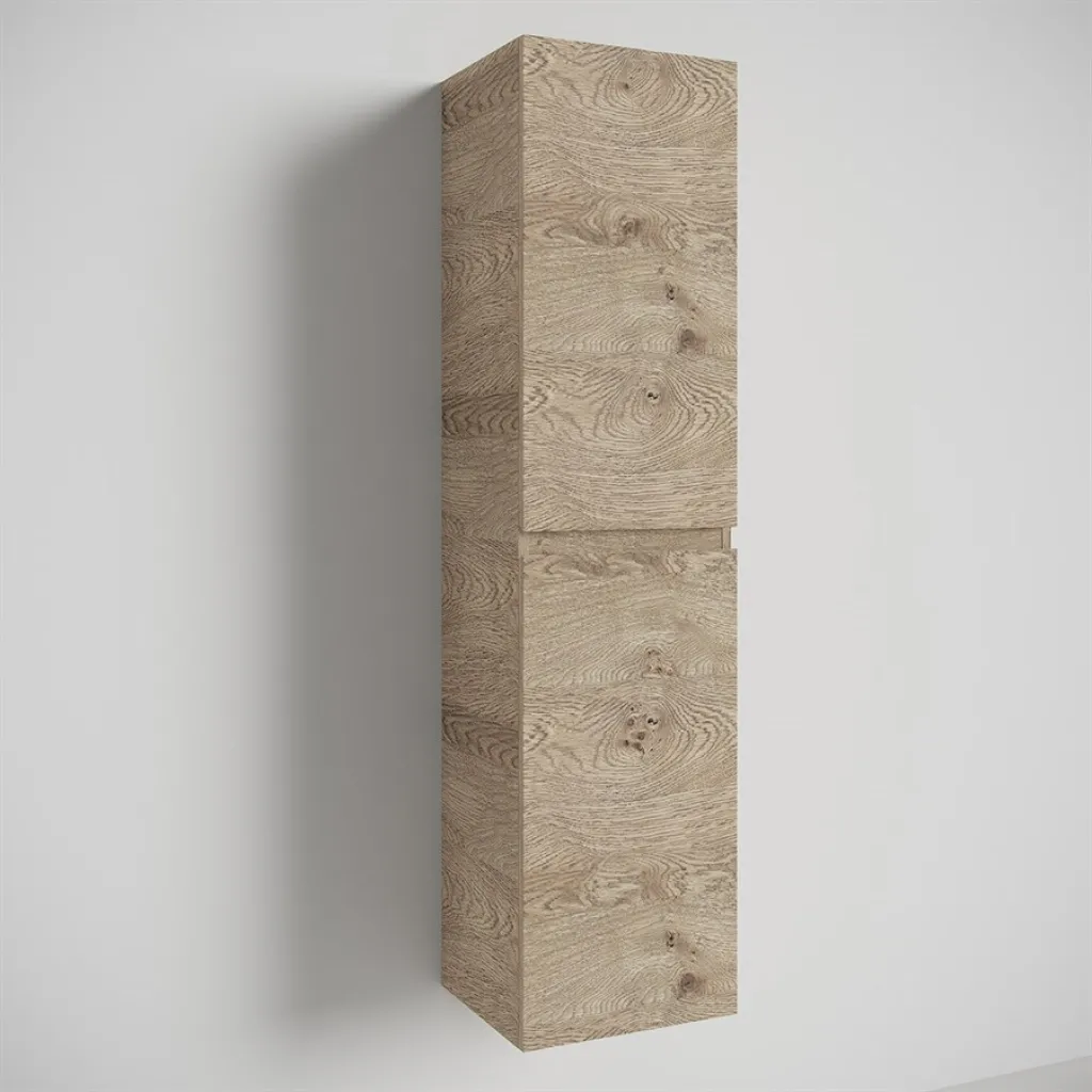 Copenhagen Front - 162x40x35 cm Hochschrank, Wildeiche roh