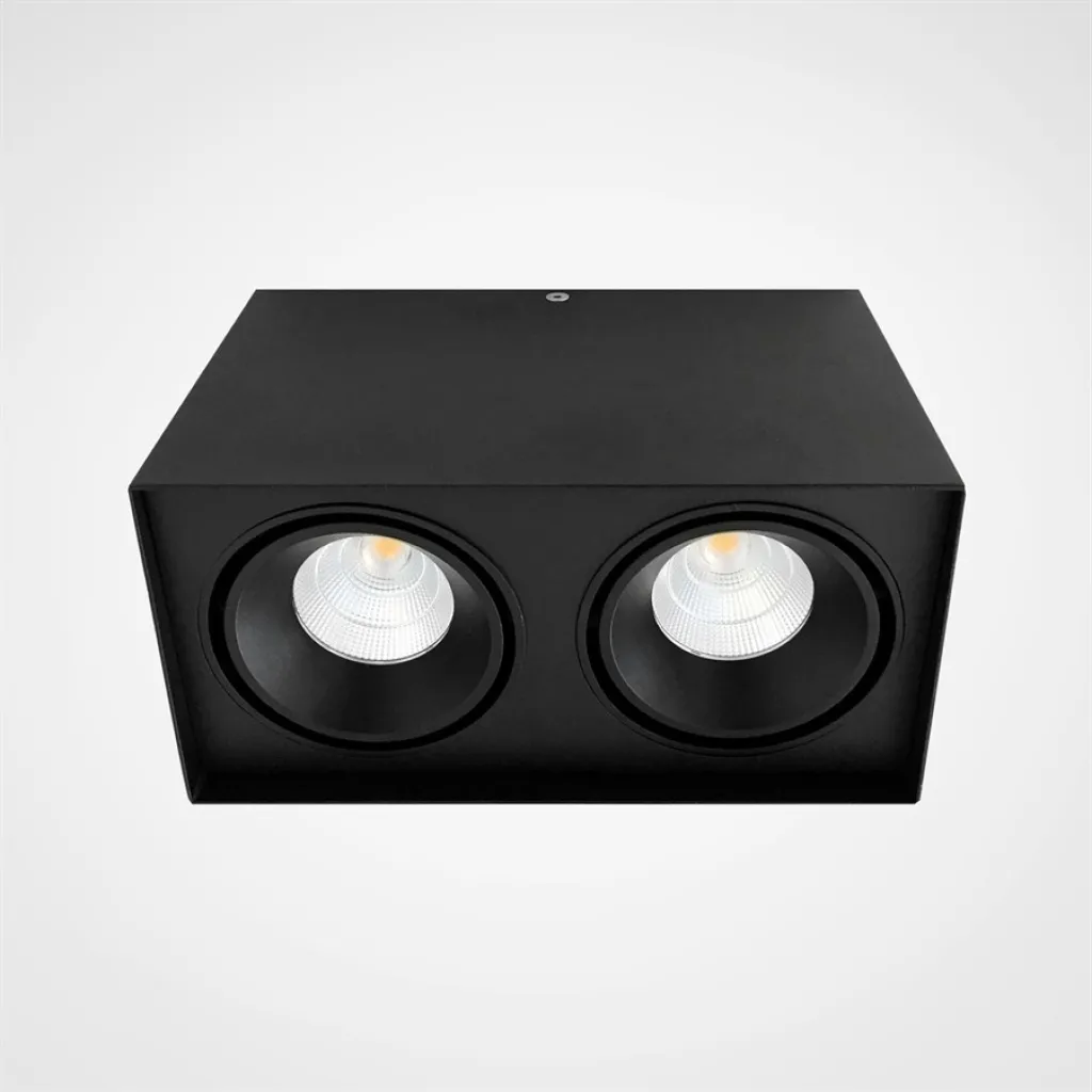 YUPI 2 LED - Downlight, Schwarz