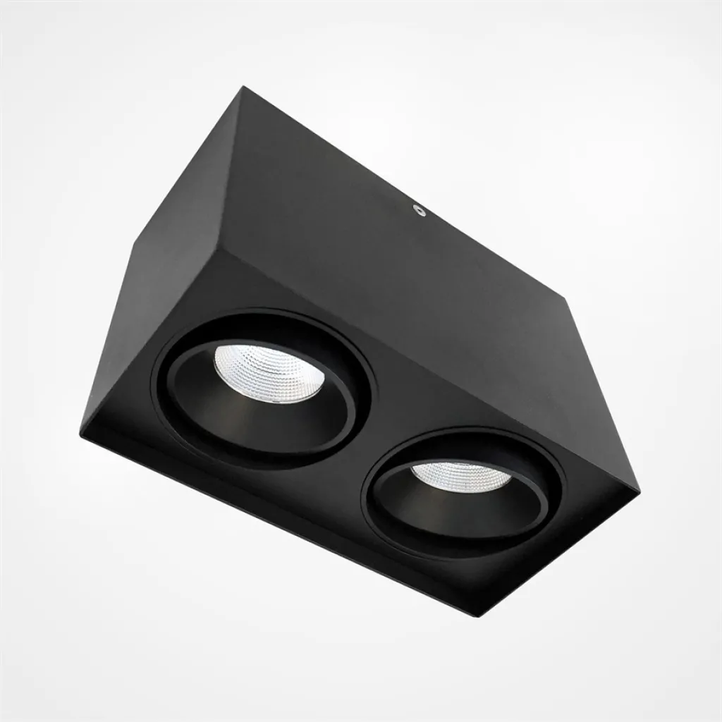 YUPI 2 LED - Downlight, Schwarz