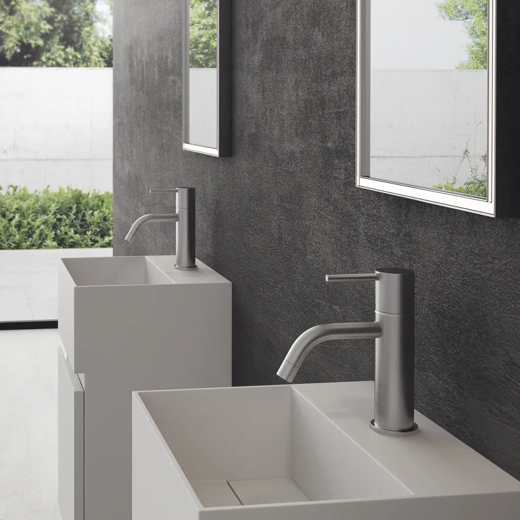 Compact 05 - Spüle 32x28, Mattweiß SolidTec®