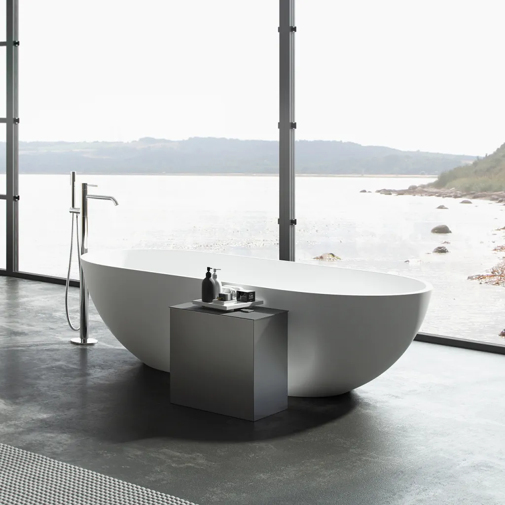 Pulcher® Mood 178 - Badewanne 178x88, Mattweiß SolidTec®