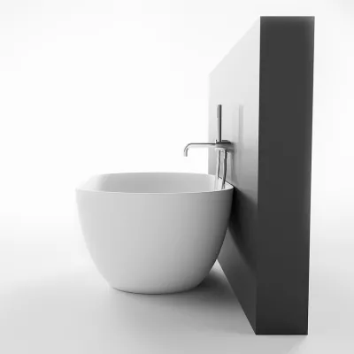 Pulcher® Mood 155 - Badewanne 155x77, Mattweiß SolidTec®