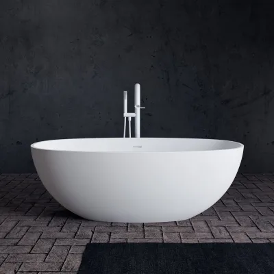 Pulcher® Mood 165 - Badewanne 165x78, Mattweiß SolidTec®