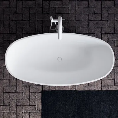 Pulcher® Mood 165 - Badewanne 165x78, Mattweiß SolidTec®