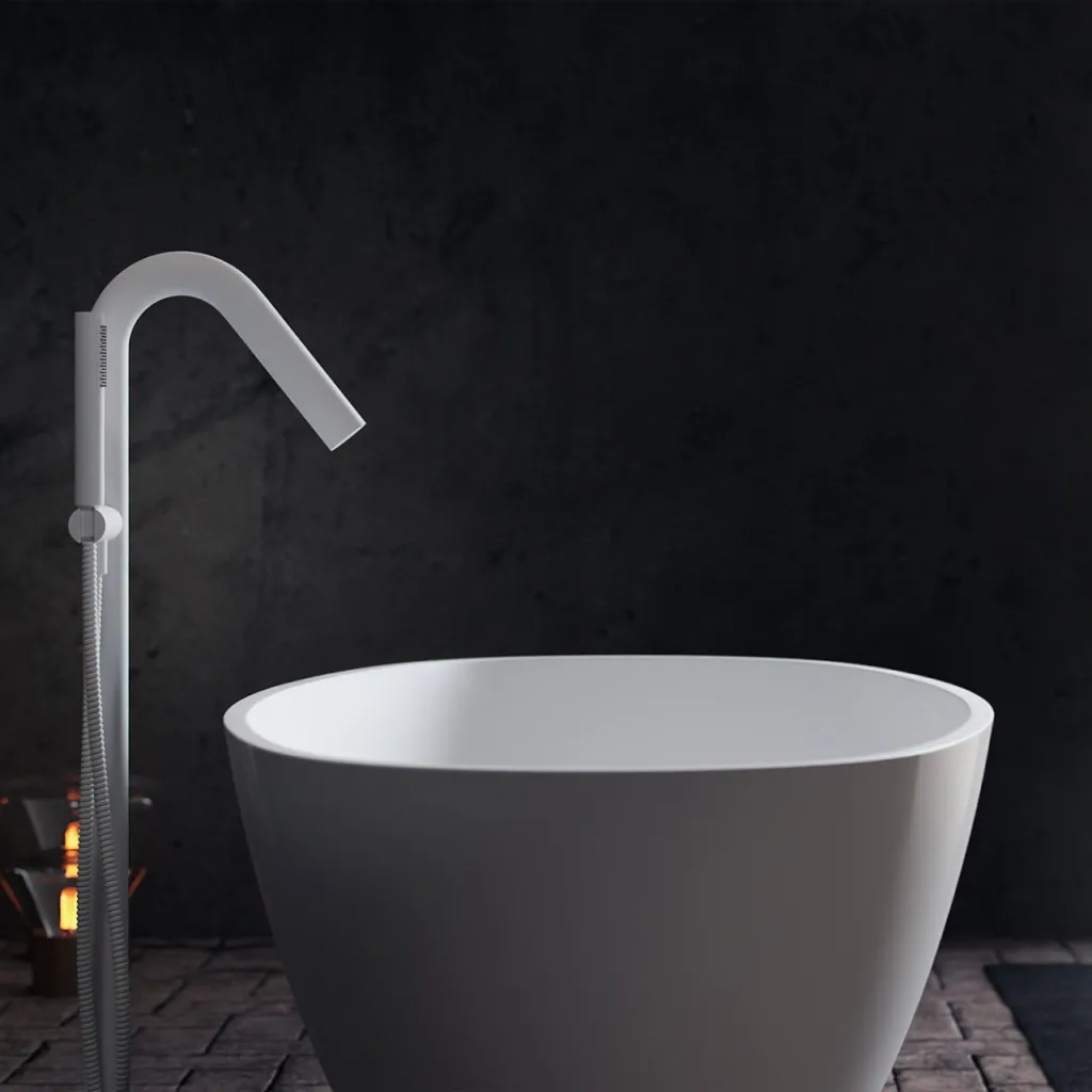 Pulcher® Mood 165 - Badewanne 165x78, Mattweiß SolidTec®