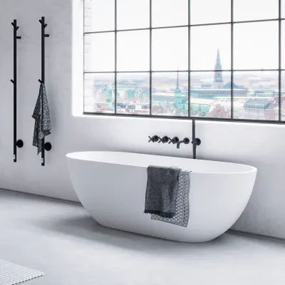 Pulcher® Mood 165 - Badewanne 165x78, Mattweiß SolidTec®
