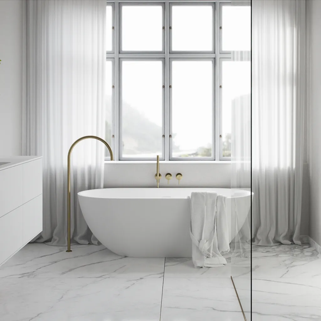 Pulcher® Mood 165 - Badewanne 165x78, Mattweiß SolidTec®