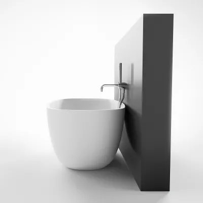 New Deep 170 - Badewanne 170x72, Massiv Mattweiß SolidTec®