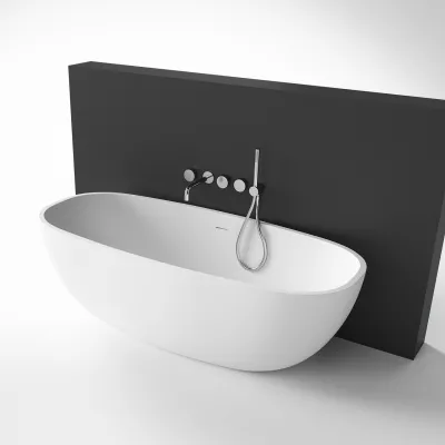 New Deep 170 - Badewanne 170x72, Massiv Mattweiß SolidTec®