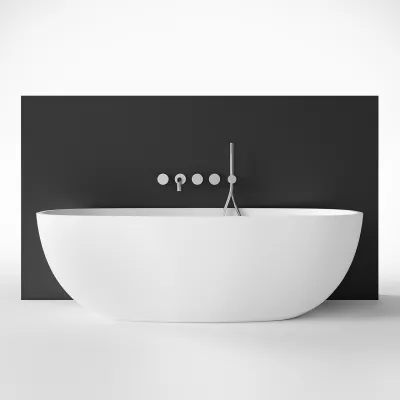 New Deep 170 - Badewanne 170x72, Massiv Mattweiß SolidTec®