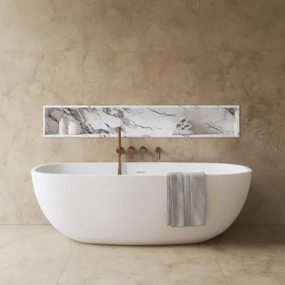 New Deep 170 - Badewanne 170x72, Massiv Mattweiß SolidTec®