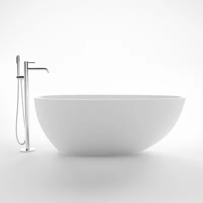 Boheme XL 150 - Badewanne 150x76, Massiv Mattweiß SolidTec®
