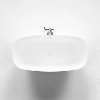 New Deep 162 - Badewanne 162x80, Massiv Mattweiß SolidTec®