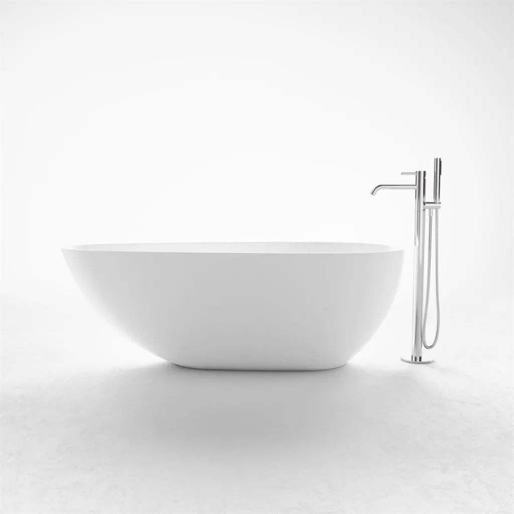 Boheme XL 160 - Badewanne 160x80, Massiv Mattweiß SolidTec®