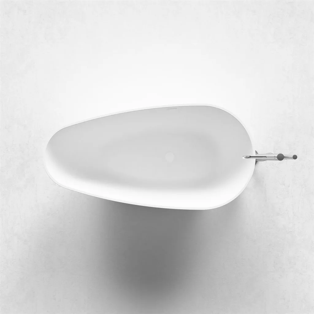 Boheme XL 160 - Badewanne 160x80, Massiv Mattweiß SolidTec®