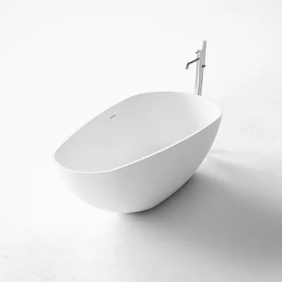 Boheme XL 160 - Badewanne 160x80, Massiv Mattweiß SolidTec®