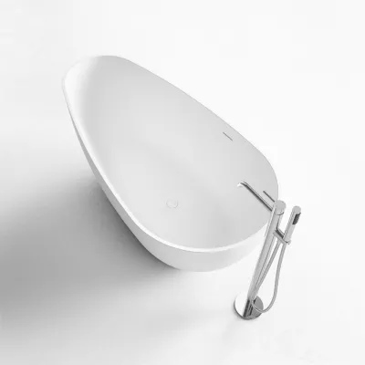 Boheme XL 160 - Badewanne 160x80, Massiv Mattweiß SolidTec®