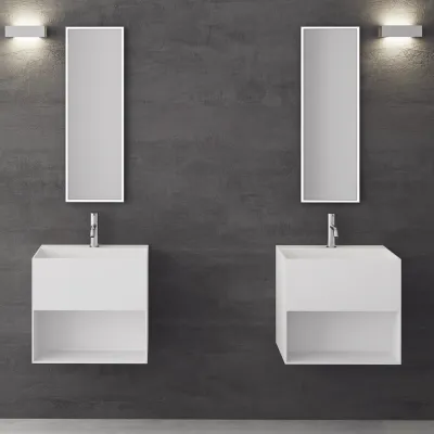 Boxo 55 - 55x40 Spüle mit Stauraum, Mathvid SolidTec®