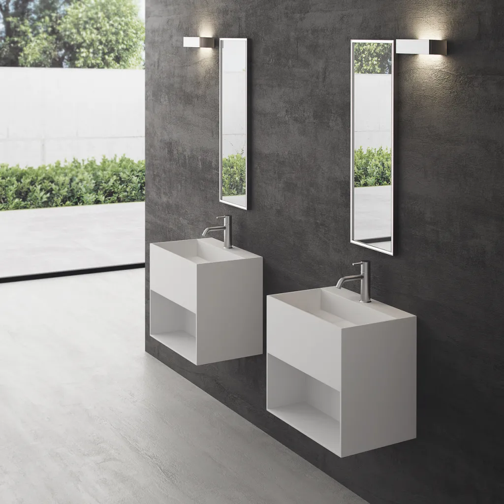 Boxo 55 - 55x40 Spüle mit Stauraum, Mathvid SolidTec®