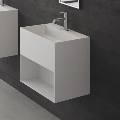 Boxo 55 - 55x40 Spüle mit Stauraum, Mathvid SolidTec®