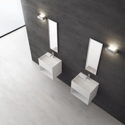 Boxo 55 - 55x40 Spüle mit Stauraum, Mathvid SolidTec®