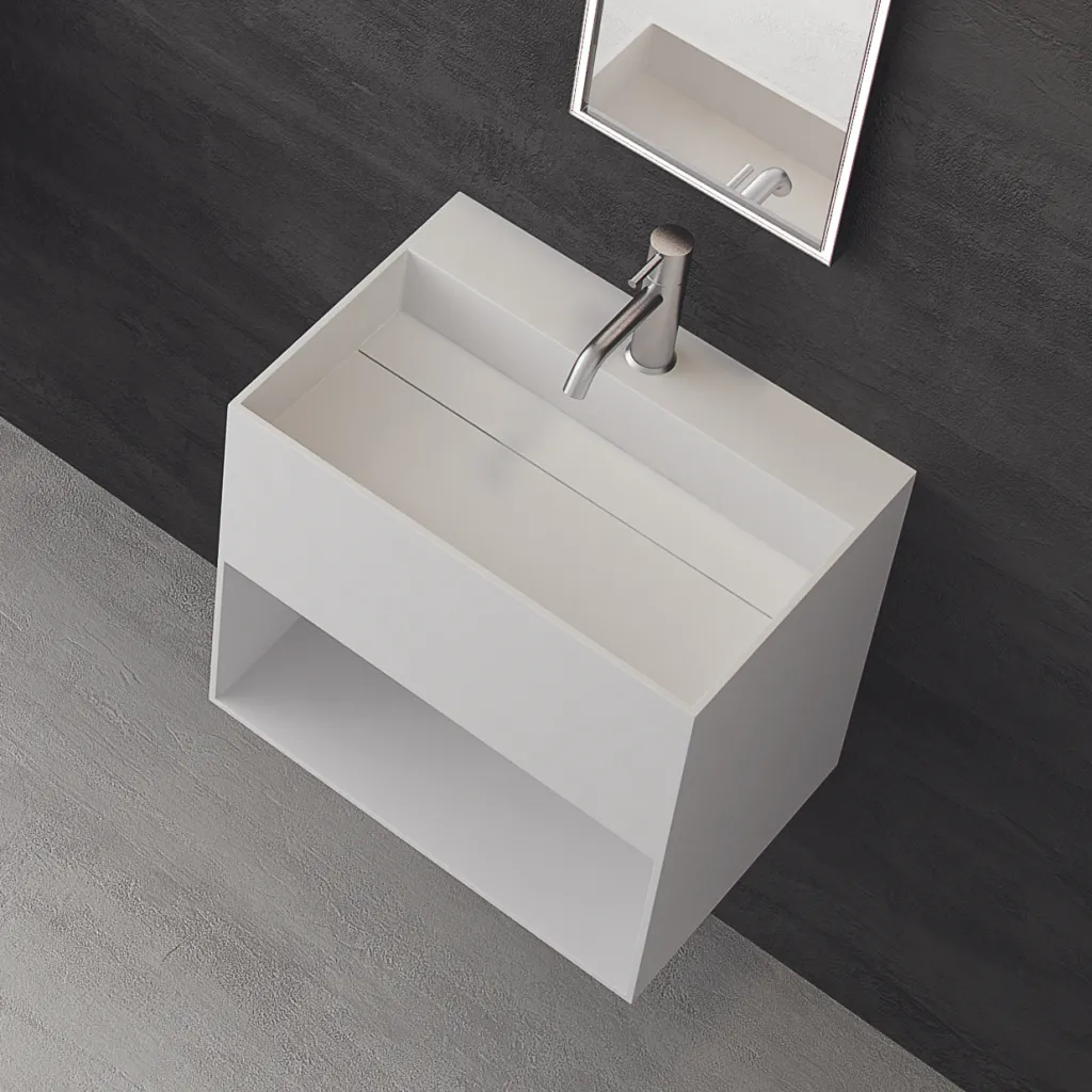 Boxo 55 - 55x40 Spüle mit Stauraum, Mathvid SolidTec®