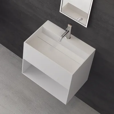 Boxo 55 - 55x40 Spüle mit Stauraum, Mathvid SolidTec®