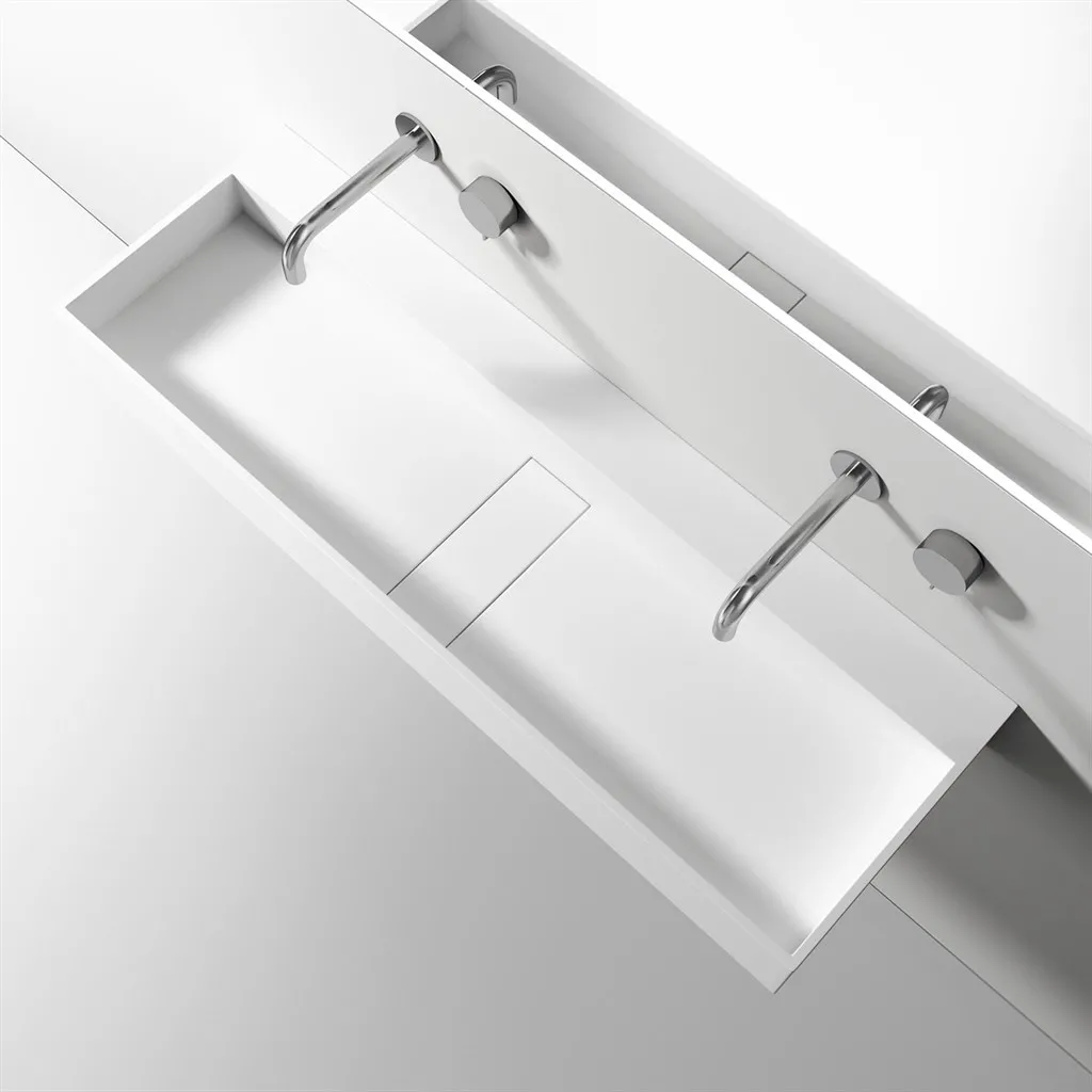Contract 120 - 120x40 cm Waschbecken, Mathvid SolidTec®