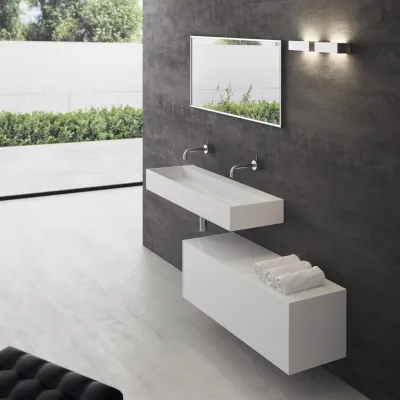 Contract 120 - 120x40 cm Waschbecken, Mathvid SolidTec®