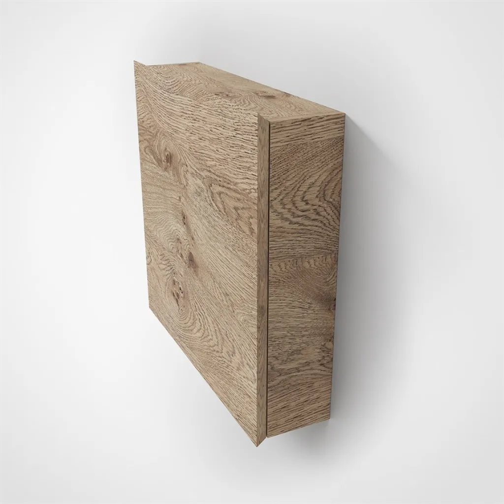 Copenhagen Front - 60x60x15 cm Wandschrank, Wildeiche roh