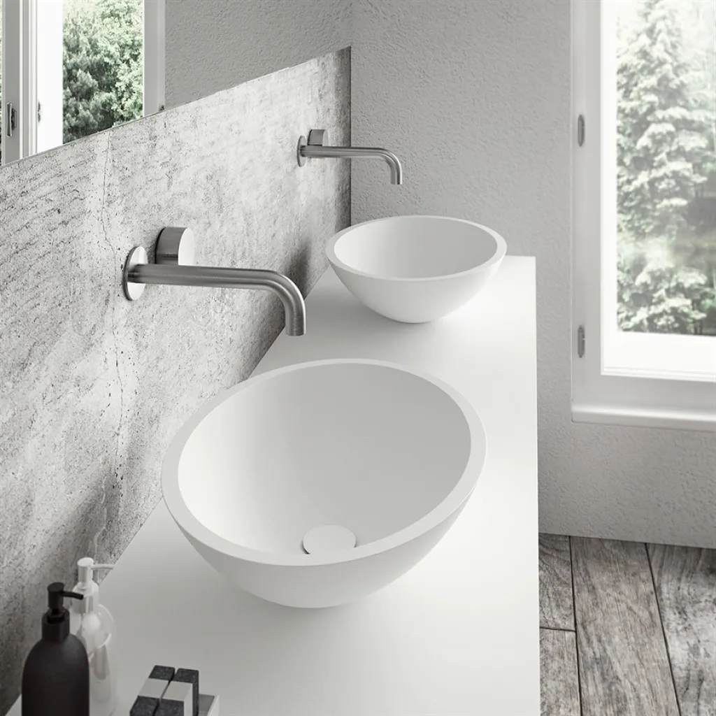 Spoon 52 - 52x38 Waschbecken, Mattweiß SolidTec®