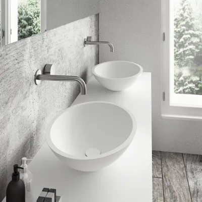 Spoon 52 - 52x38 Waschbecken, Mattweiß SolidTec®