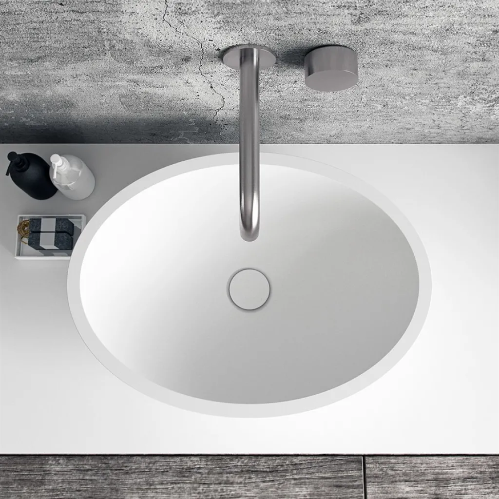 Spoon 52 - 52x38 Waschbecken, Mattweiß SolidTec®